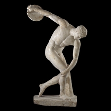 Statue of Greek Discus toss