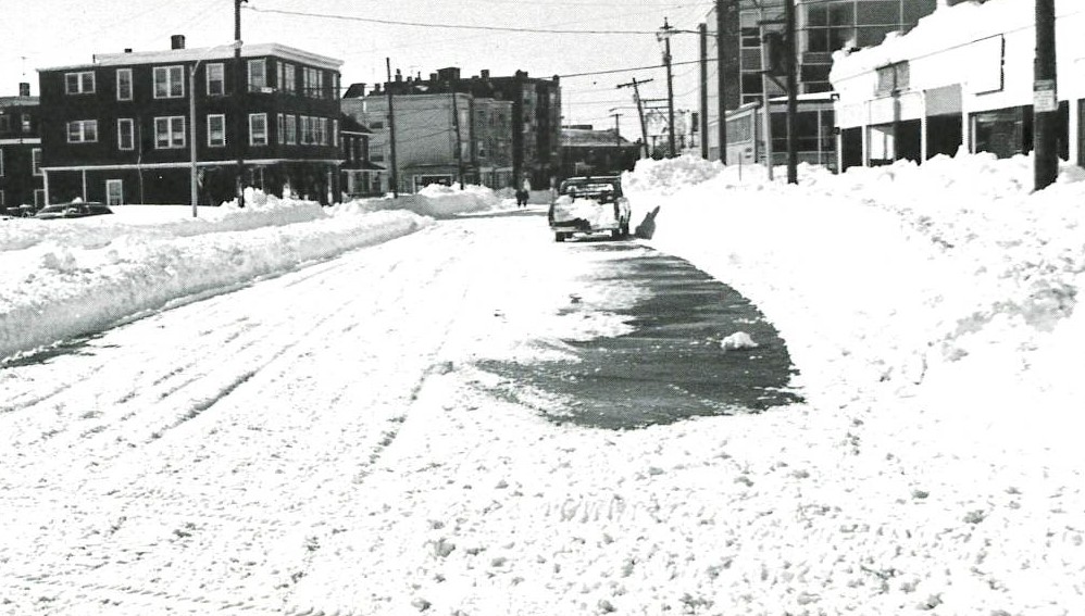 snowy street during the blizzard of '78