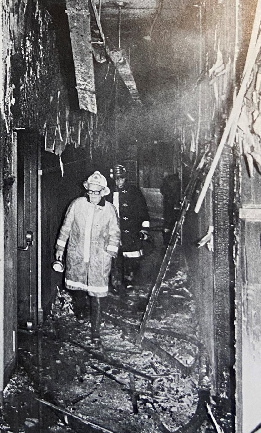 Somerville Firefighters at SHS Fire Scene