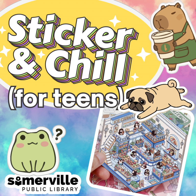 Transcript: sticker and chill for teens.