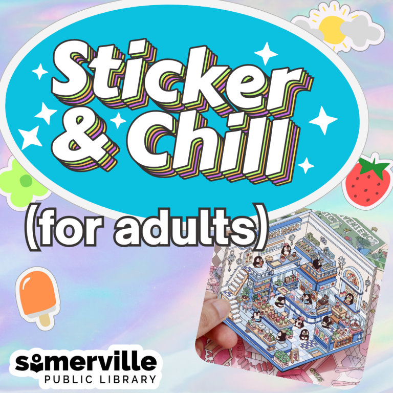 Transcript: Sticker and chill for adults.